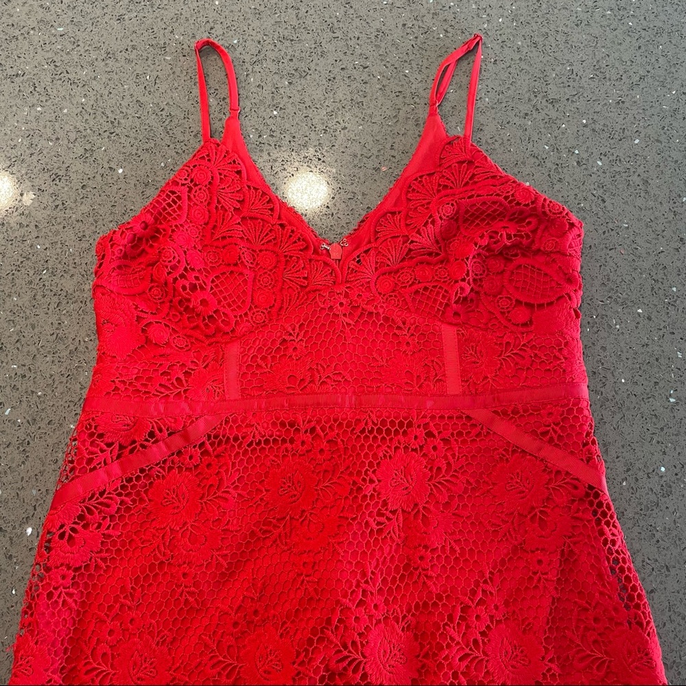 ASOS RED DRESS - Picture 1 of 8